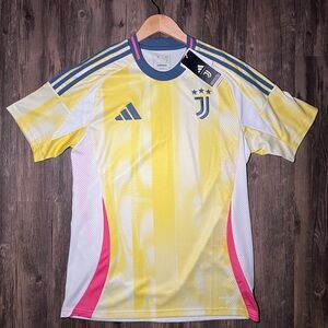 Adidas Yellow and Blue Slim Fit Jersey
